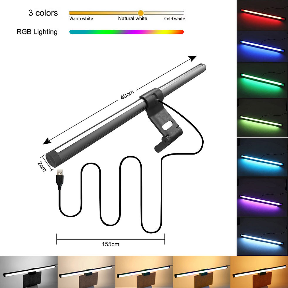 Miniatura: RGB Light LED Monitor Light Bar Computer Screen Hanging Lights Atmosphere Table 