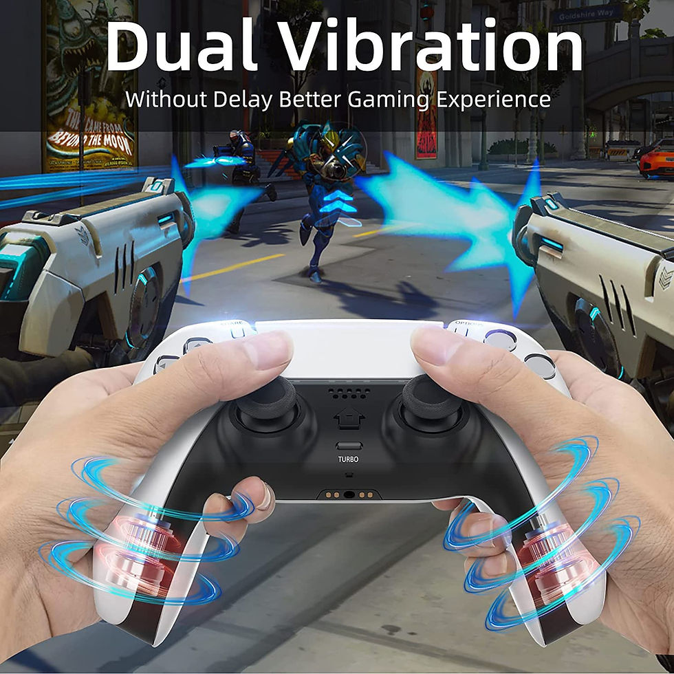 Joystick com vibração dupla e sem atraso para PS4 e PC