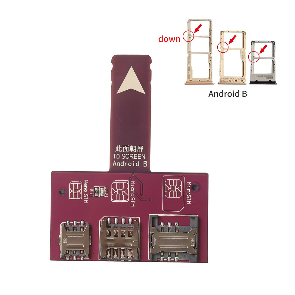 Miniatura: Adaptador TPC 4 em 1 para slot de cartão SIM externo de iPhone