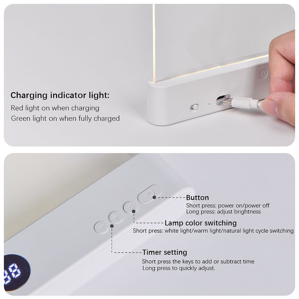 Miniatura: LED Book Light and Night Light 2 in 1, 3 Color Temperatures & Stepless Dimming, 