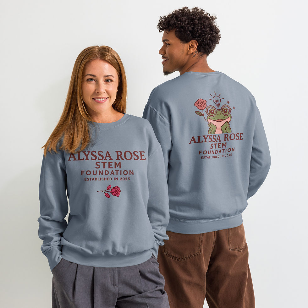 Thumbnail: Unisex garment-dyed fleece crewneck sweatshirt