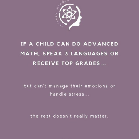 If a Child Can Do Advanced Math, Speak 3 Languages or Receive Top Grades...