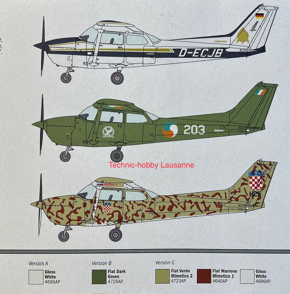Miniature : ItaleriCessna 172 Skyhawk 1987 Landing on Red Square 1/48 ITA 2764