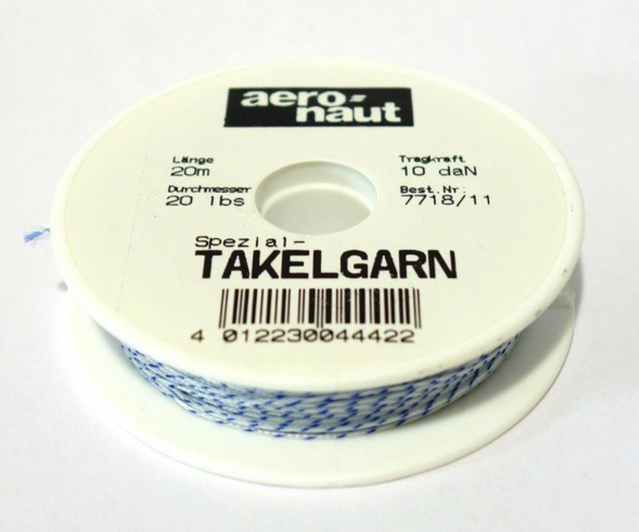 Aeronaut Cordelette tressé blanc et bleu 20m AER7718/11