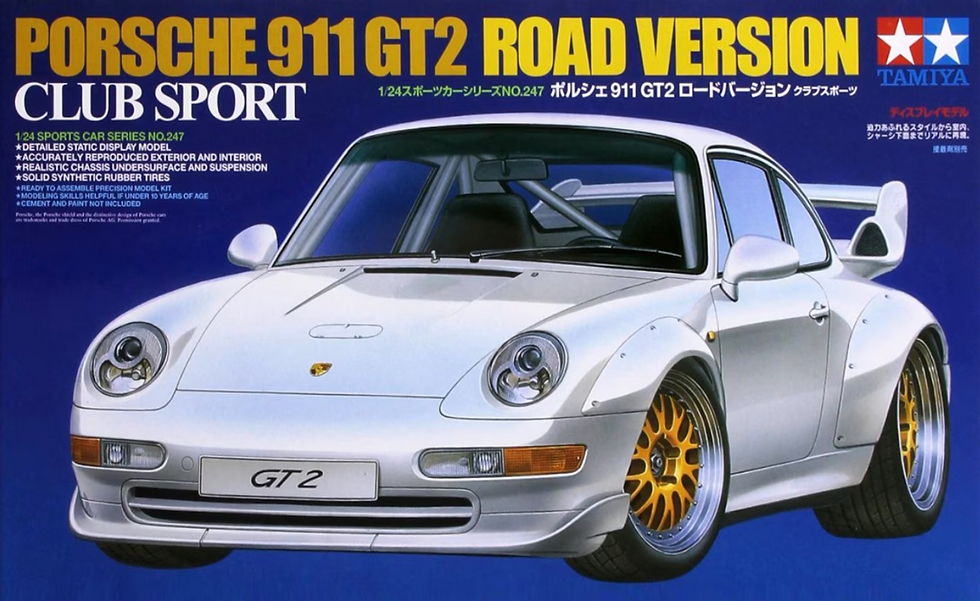 Tamiya Porsche 911 GT2 Road Version Club Sport 1/24 - TAM 24247 miniature maquette modelisme kit a monter