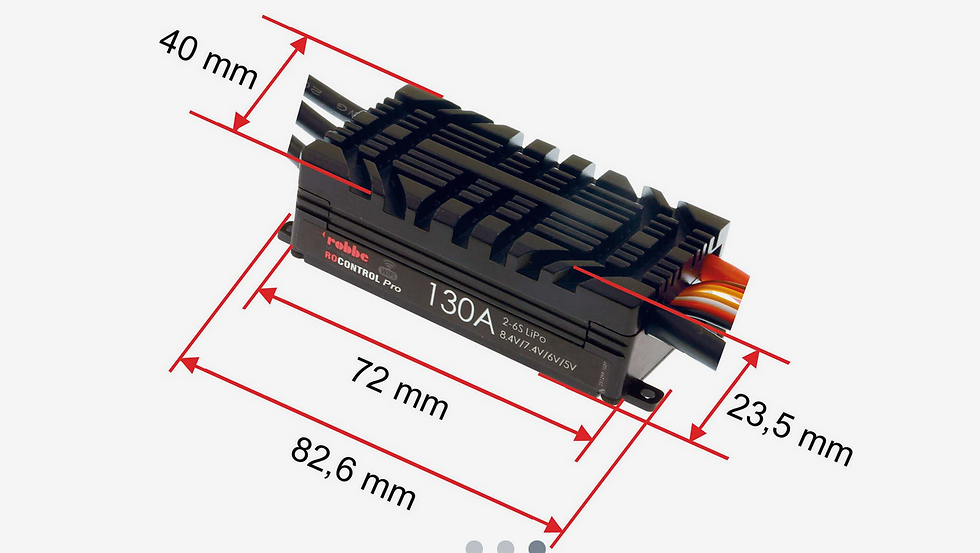 Miniature : Robbe Modellsport RO-CONTROL PRO WIFI 2-6S 130A HV-BEC XT-90 / 5mm