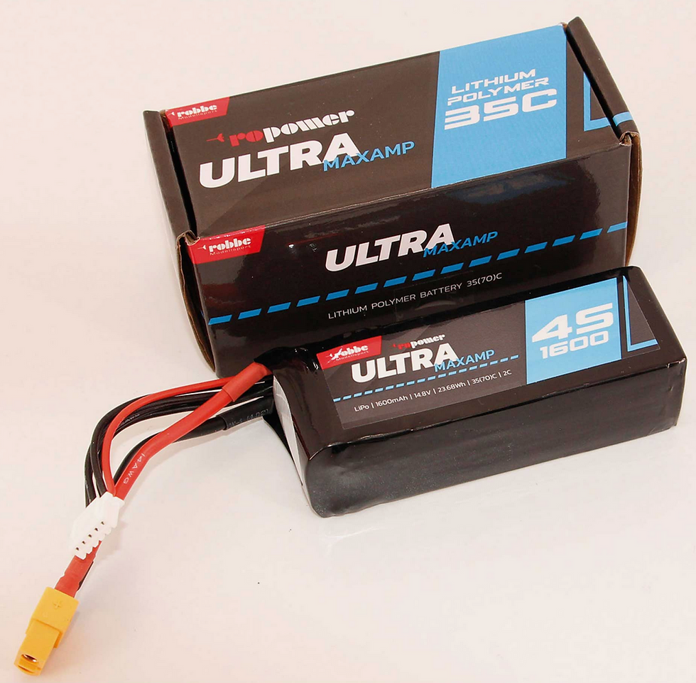 Miniature : Robbe LiPo 1600 mAh 14.8 VOLT 4S 70C - ROB 7359