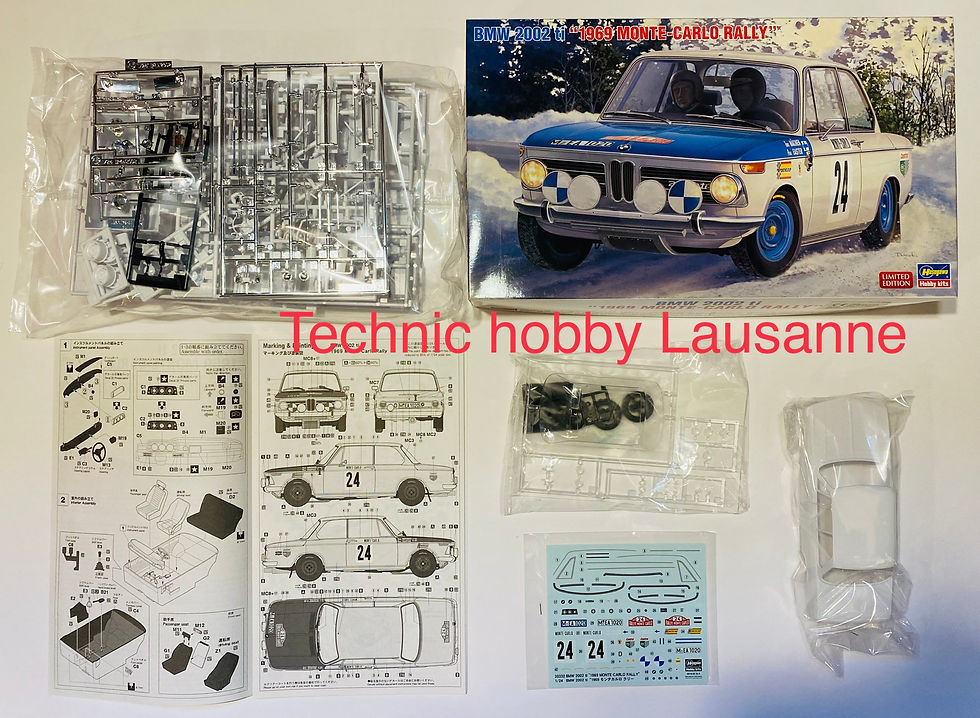 Miniature : Hasegawa BMW 2002 ti "1969 Monte-Carlo Rally" 1/24 HAS20332