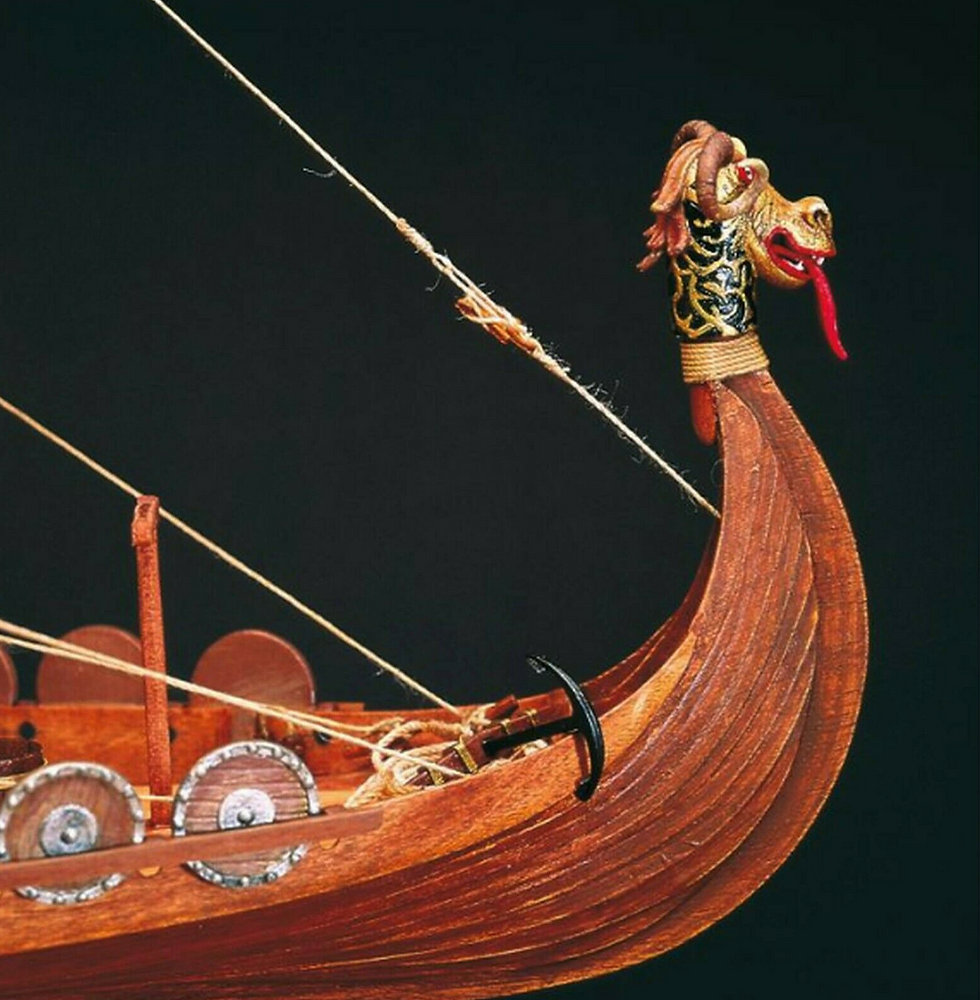 Miniature : Maquette de bateau Viking à construire en bois Drakkar AMATI B1406/01