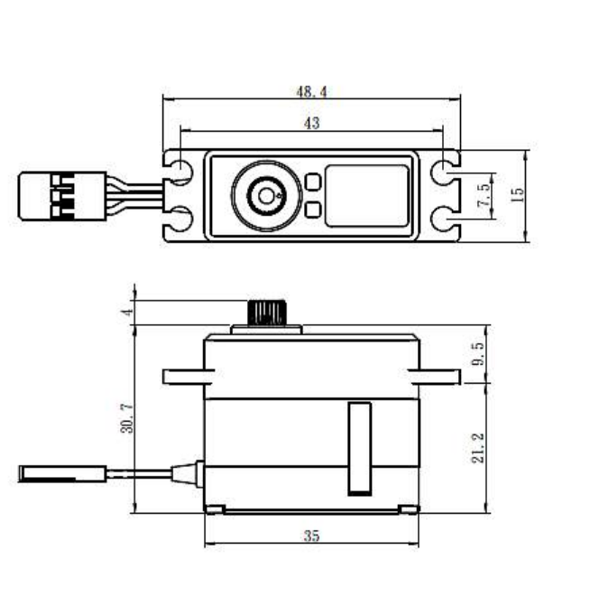 Miniature : Servo Savox SV-1261MG Digital (20kg/cm) 7.4Volt 06.SV-1261MG