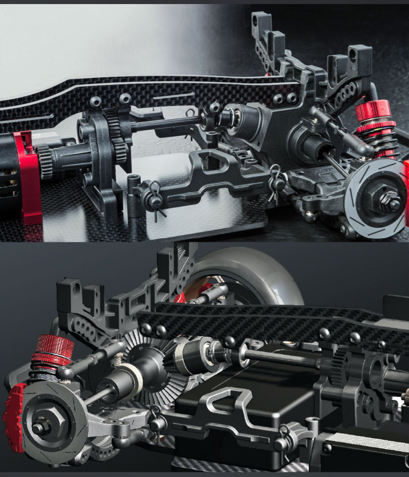 Miniature : MST châssis Drift FMX 2.0 LCG Version RWD 1/10 KIT MST532191