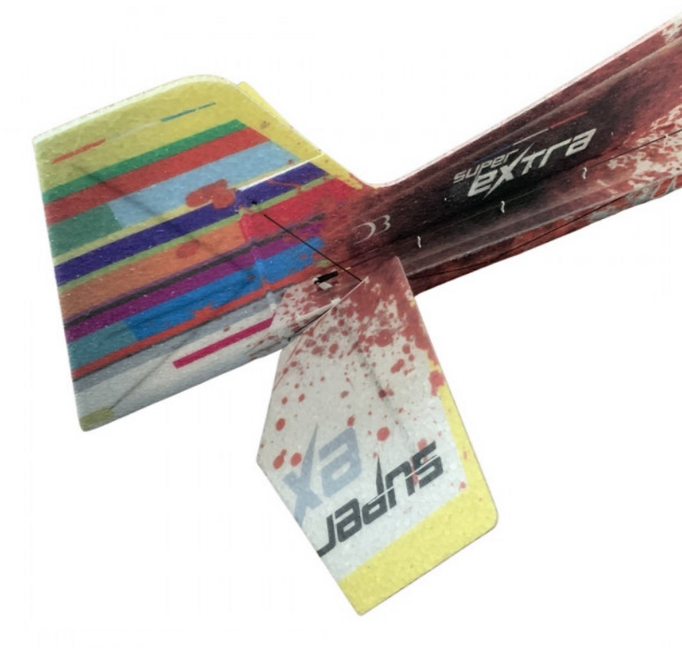 Miniature : RC Factory Super Extra Crazy "Superlite Series" (décoration jaune) S30-31 avion indoor 4d vpp