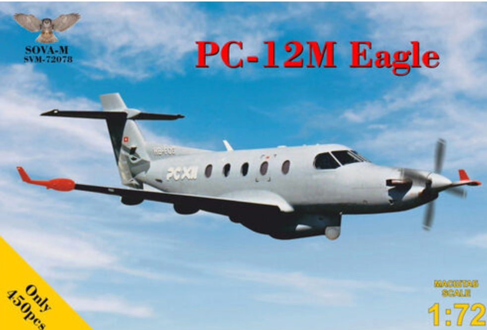 SOVA-M 72078 Maquette avion Pilatus PC-12 M Eagle