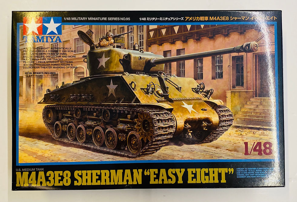 Miniature : Tamiya U.S. Medium Tank M4A3E8 Sherman "Easy Eight" 1/48 32595