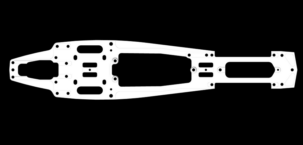 SERPENT Chassis 5mm alu S989 SER 903751 (A-01)