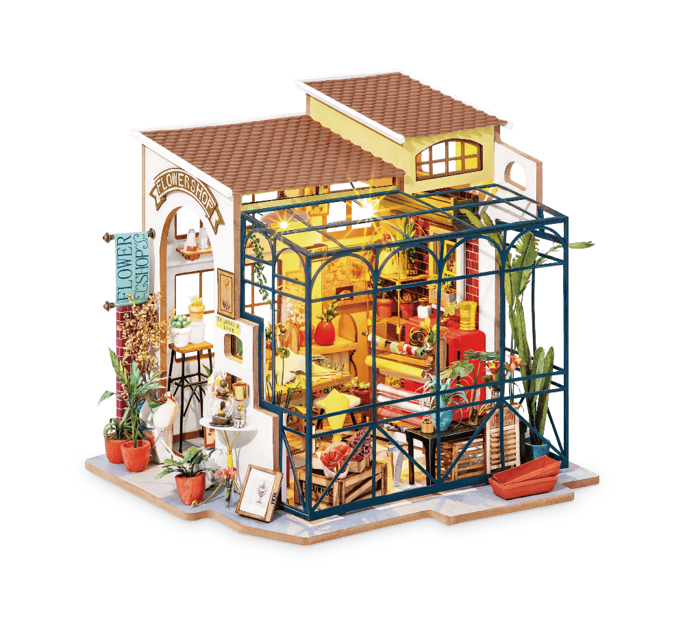 Rolife DIY Miniature Dollhouse - Emily's Flower Shop DG145