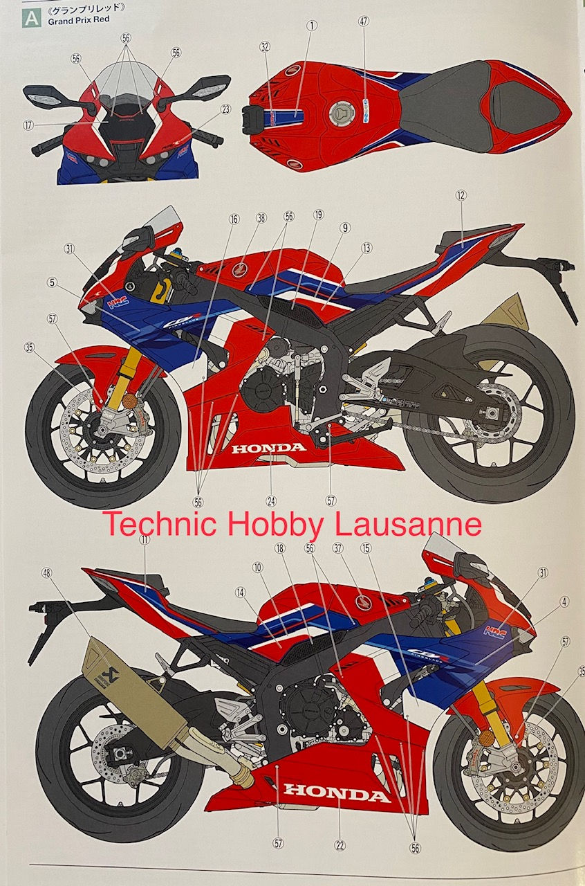 Miniature : Tamiya Honda CBR1000RR-R Fireblade SP 1/12 TAM14138