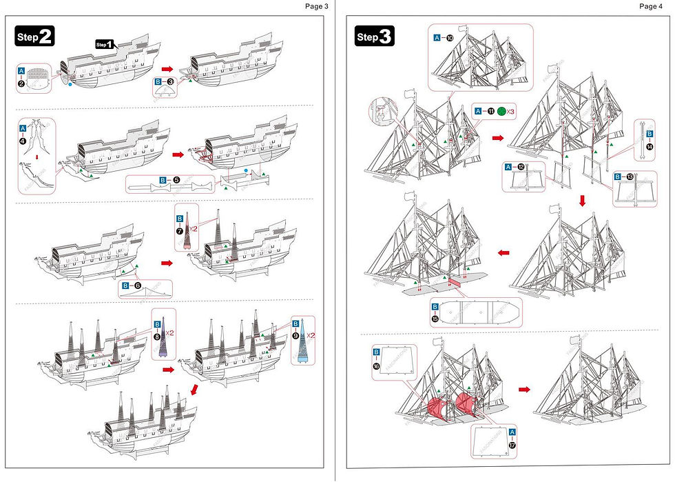 Miniature : Metal Earth Black Pearl (black version)