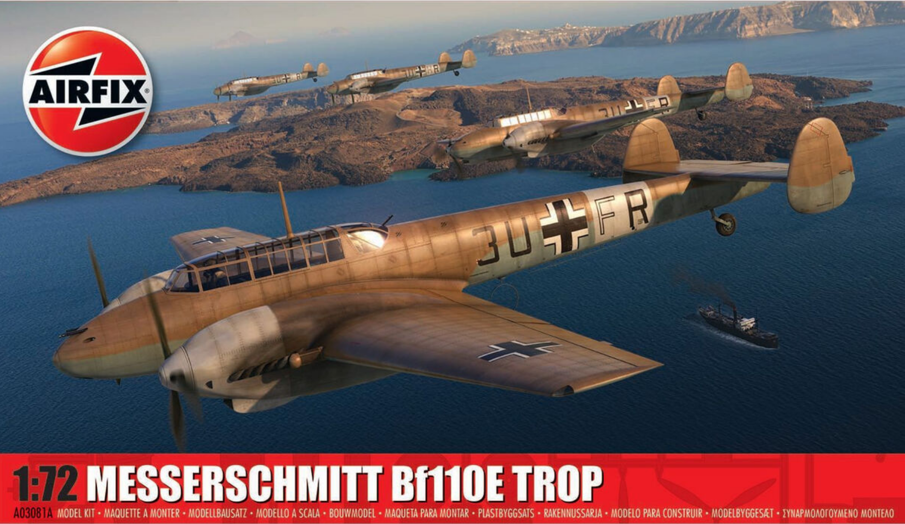 Airfix Messerschmitt BF 110E Trop 1:72 -03081