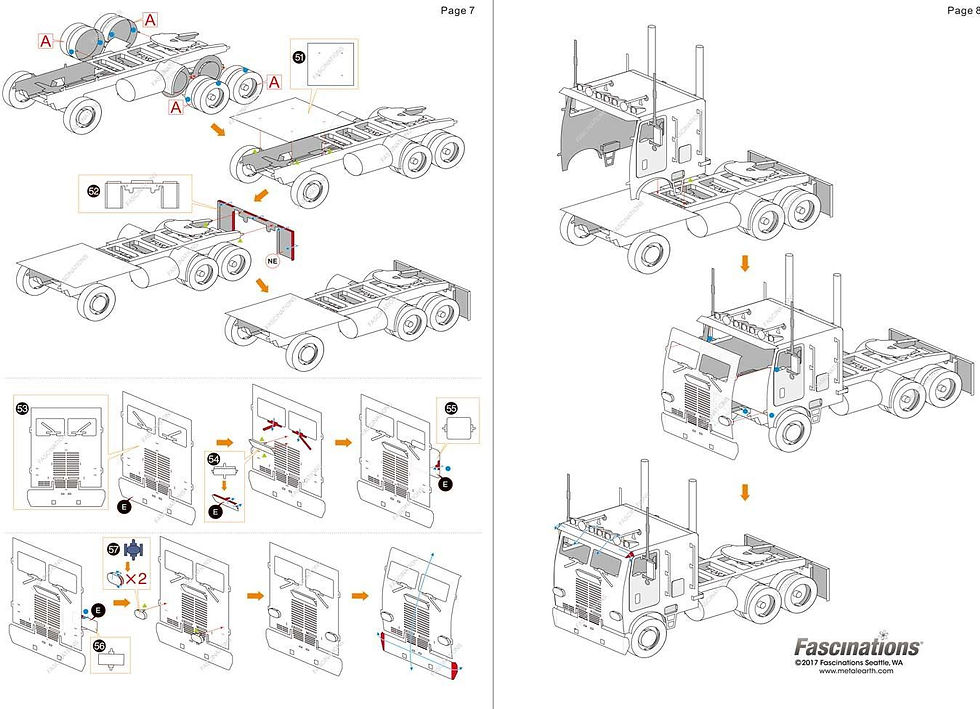 Miniature : Metal Earth Coe Truck
