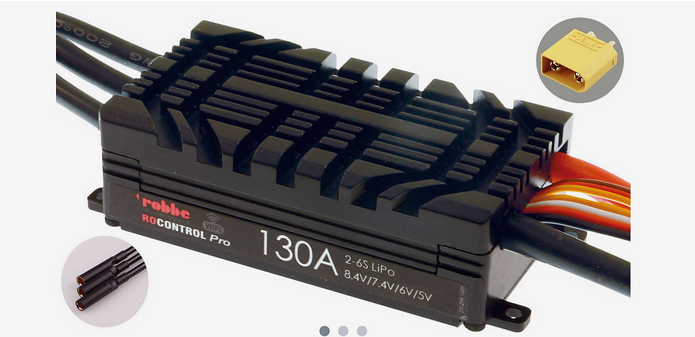 Robbe Modellsport RO-CONTROL PRO WIFI 2-6S 130A HV-BEC XT-90 / 5mm