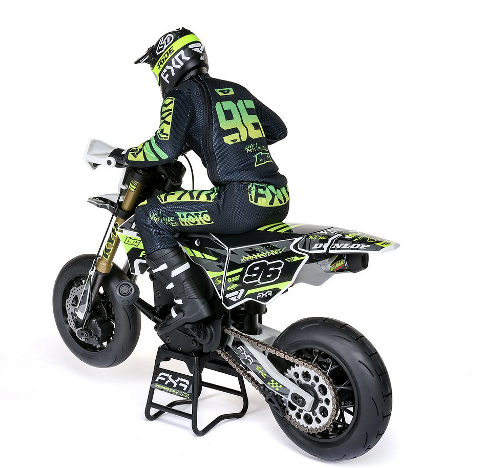 Miniature : Moto RC Losi 1/4 Promoto-SM FXR RTR blanc - LOS 2272 moto rc