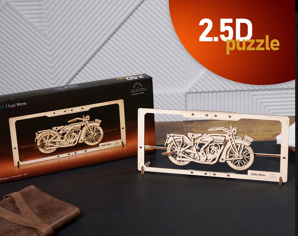Miniature : Ugears 70194 Indie Moto 2,5D Puzzle - UGE 70194