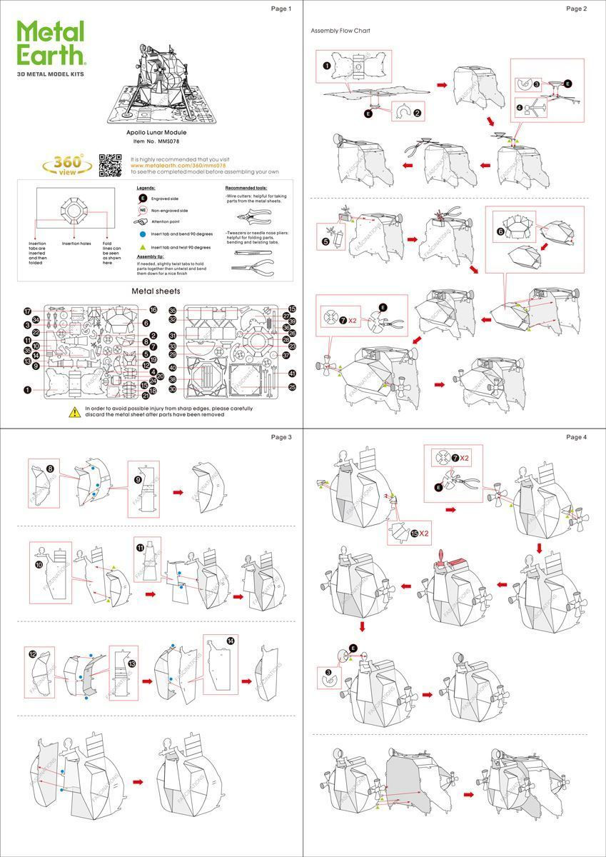 Miniature : Metal Earth Apollo Lunar Module
