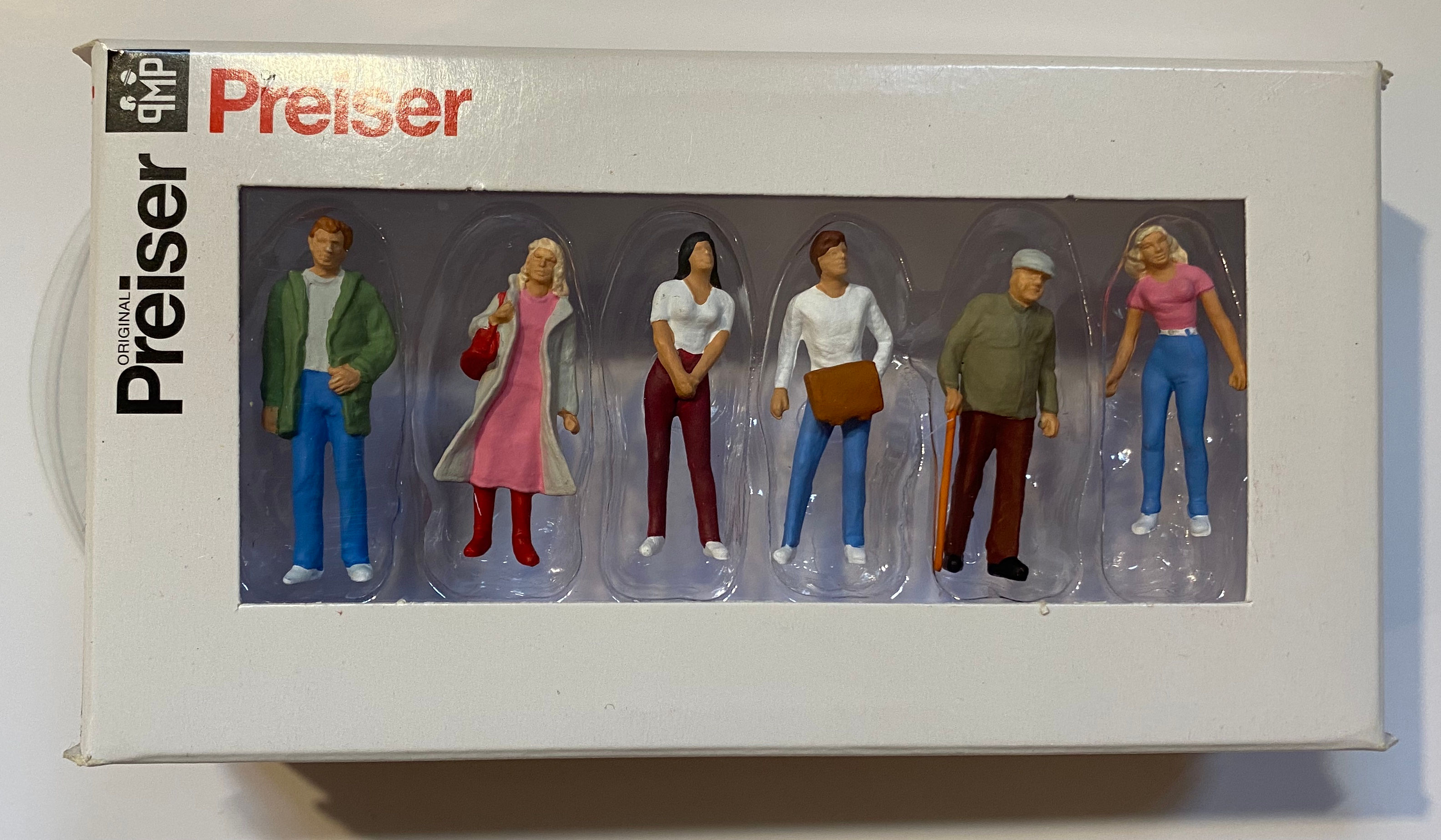 Preiser Personnages Passagers 1:50 peint