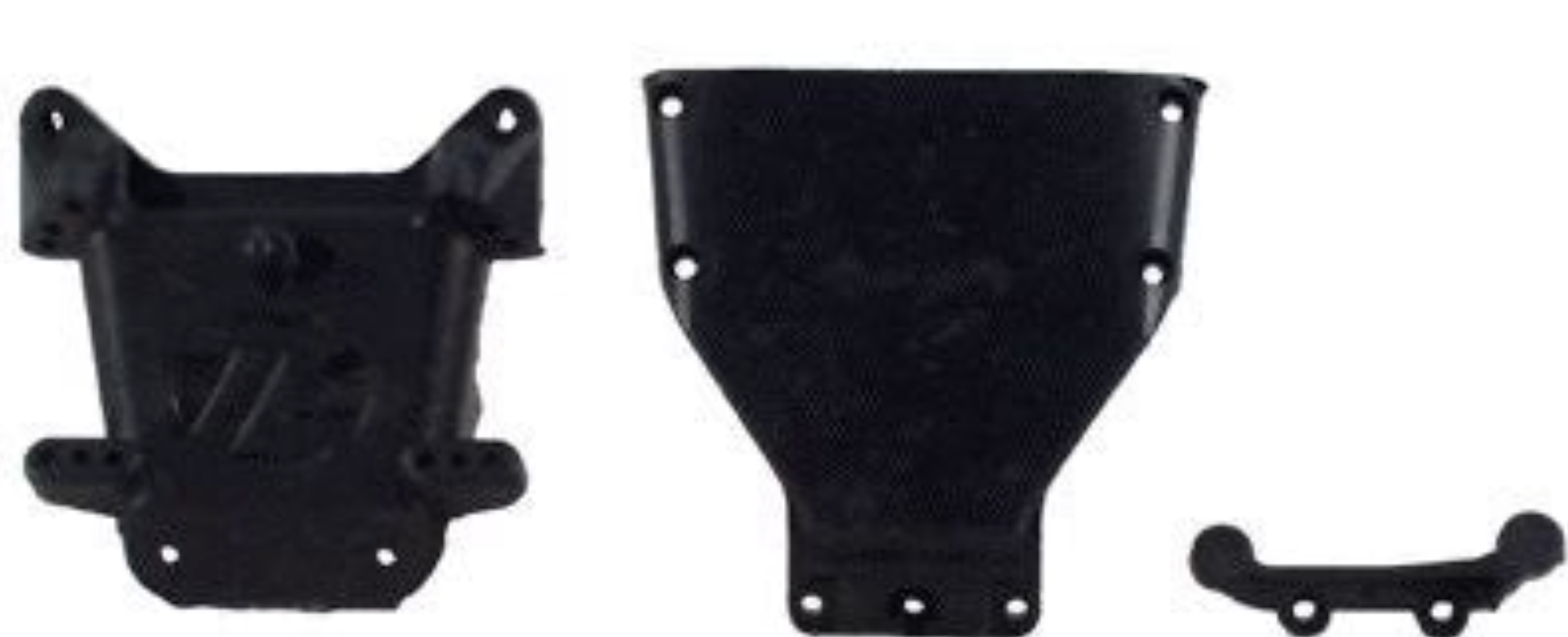 LOSI Front Kickplate, Bulkhead and Brace, XXX (LOSA4122) (A)