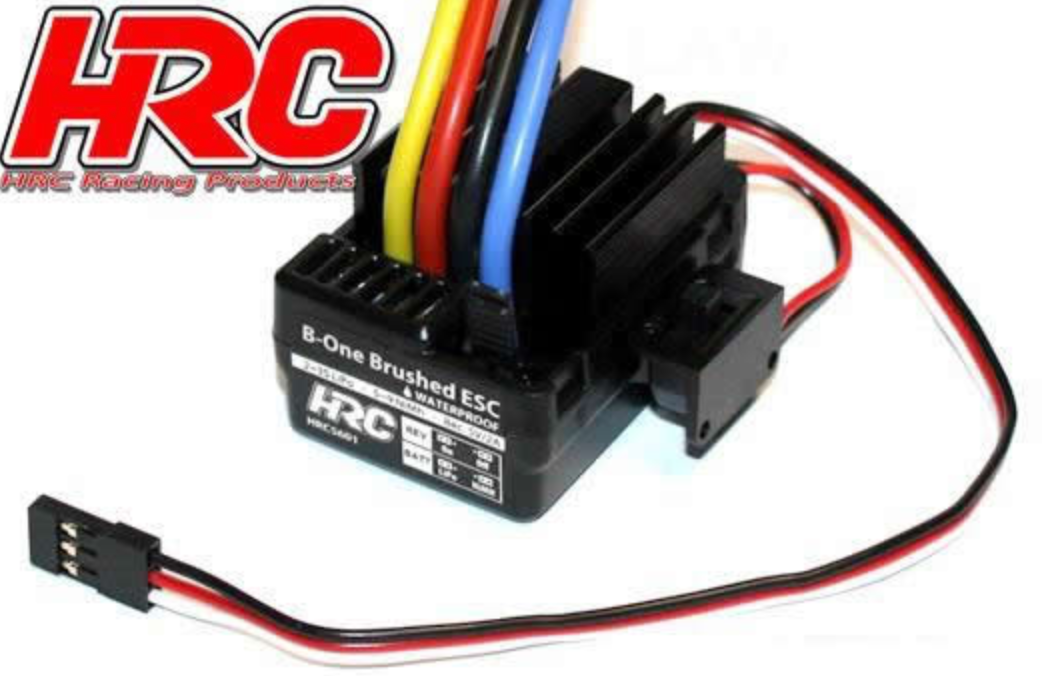 HRC ESC pour moteur brushed (variateur électronique) pour voiture buggy bateau RC - B-One - 40A HRC5601
