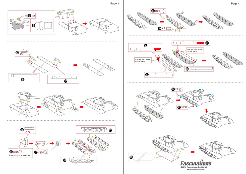 Miniature : Metal Earth T-34 TANK MMS201