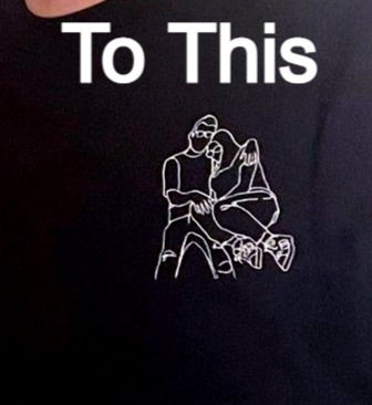 Thumbnail: So Cute! Outline A Couples Photograph Embroidery