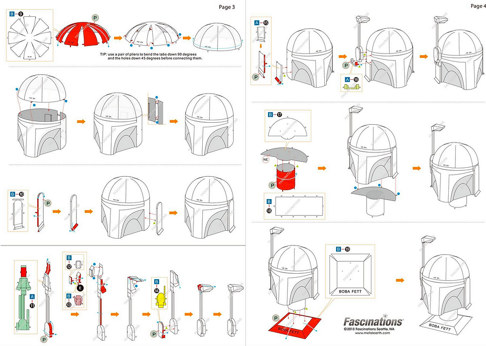 Miniature : Metal Earth Star Wars Boba Fett™ Helmet