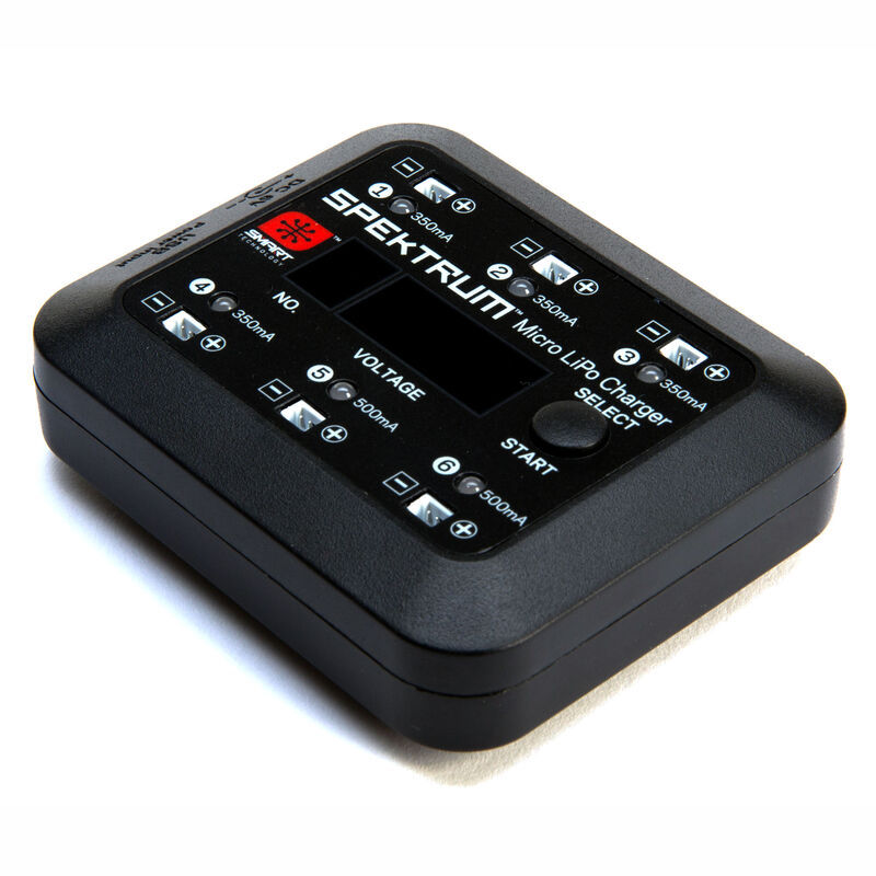 Spektrum S63 Micro 6-port DC/USB 1S LiPo Charger SPMXC1060
