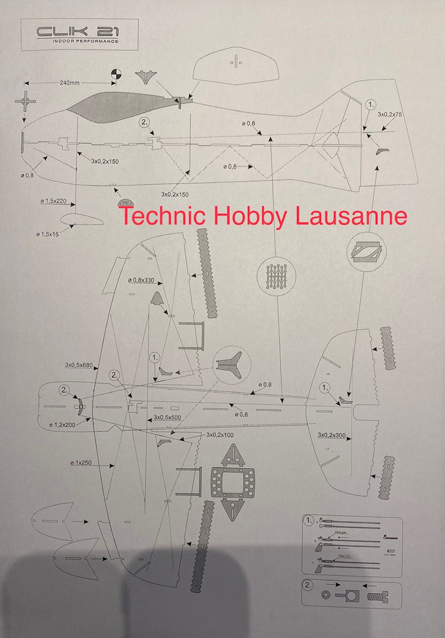 Miniature : RC Factory Clik 21 "Indoor Performance" (décoration jaune) S08