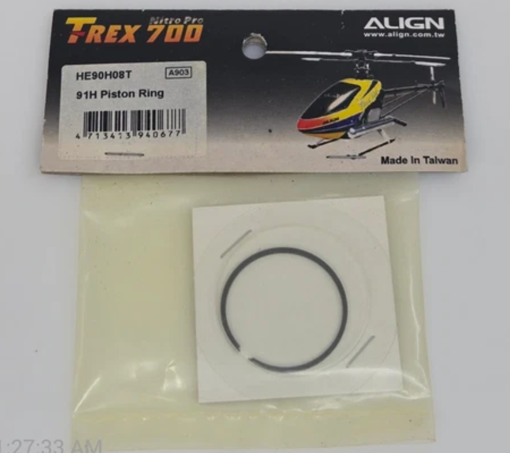 ALIGN 91H Piston Ring T-Rex 600 + 700 Nitro (A)