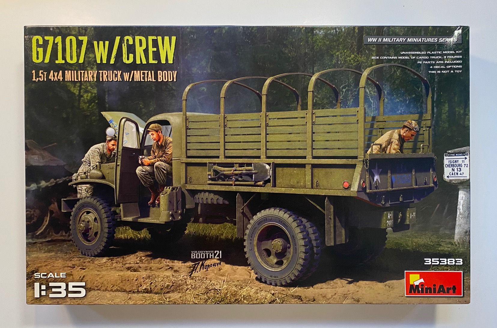 MiniArt 67107 w/CREW 1,5T 4X4 Millitary Truck w/Metal Body 1/35 MIN35383