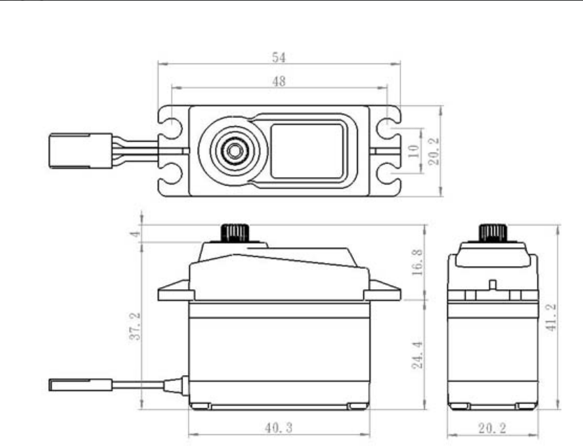 Miniature : Servo savox SA-1256TG+ Digital (20kg/cm) 6Volt 06.SA-1256TG+