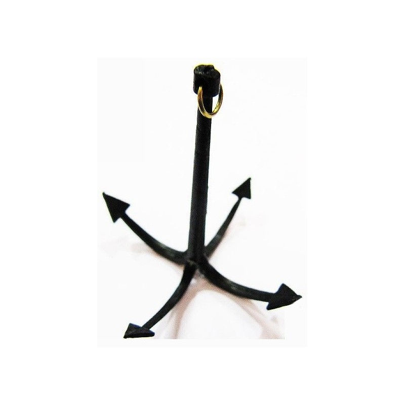 Ancres à grappins en métal 40 mm AMATI 4023/40 pour maquettes de bateaux.