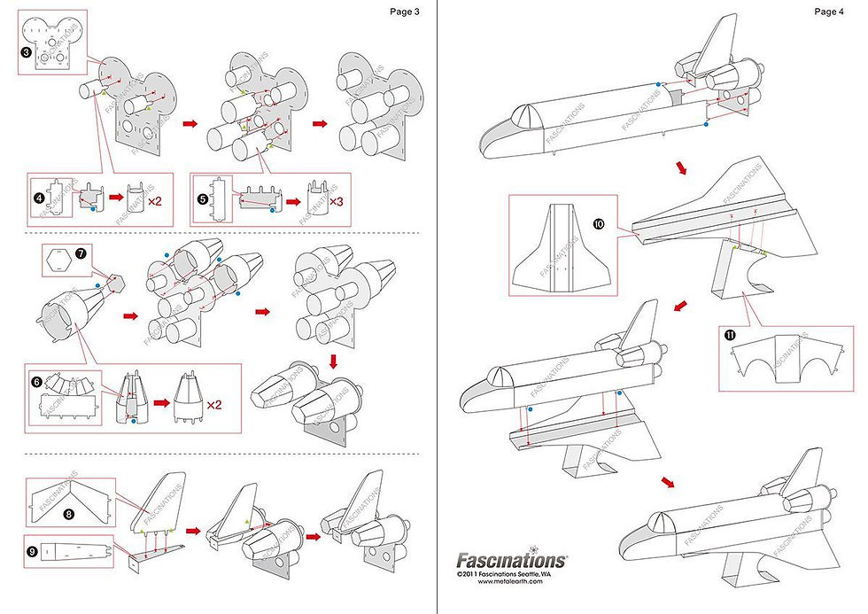 Miniature : Metal Earth Space Shuttle Atlantis