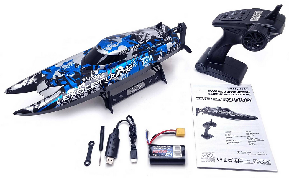 Miniature : T2M bateau RC Exocet 400 T622