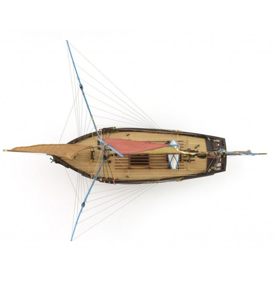Miniature : MARIE JEANNE Thunfischboot 1:50 Holzmodell eines Fischerbootes