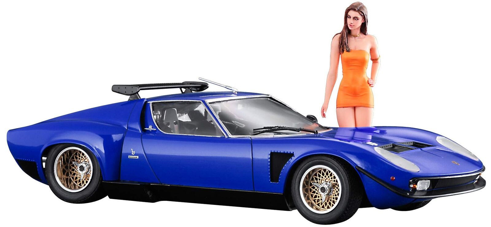 Hasegawa Lamborghini Jota SVR w/Italian Girl's Figure 1/24 HAS20472