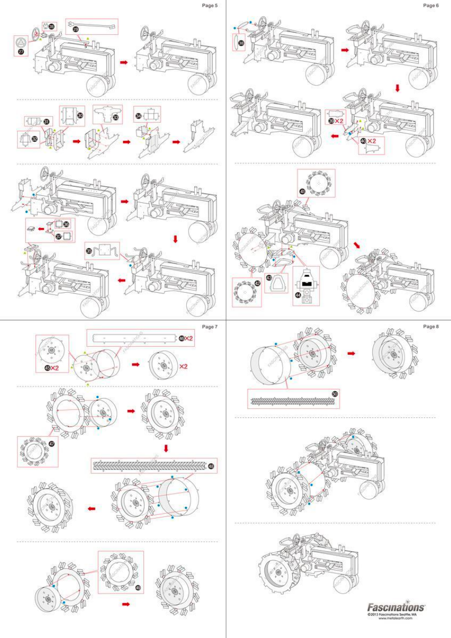 Miniature : Metal Earth Farm Tractor MMS052