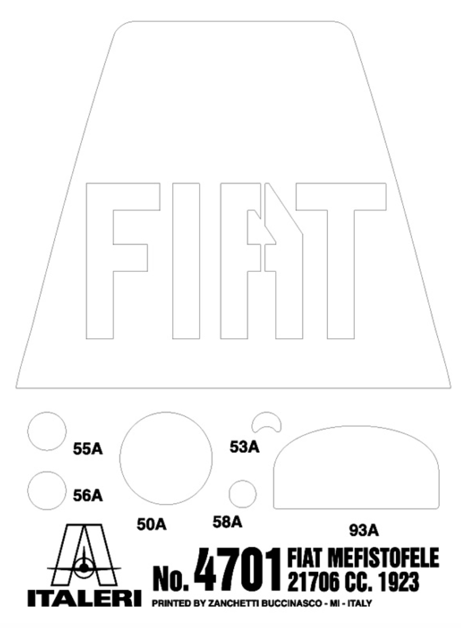 Miniature : Italeri Fiat Mefistofele 21706 c.c 1/12 ITA4701