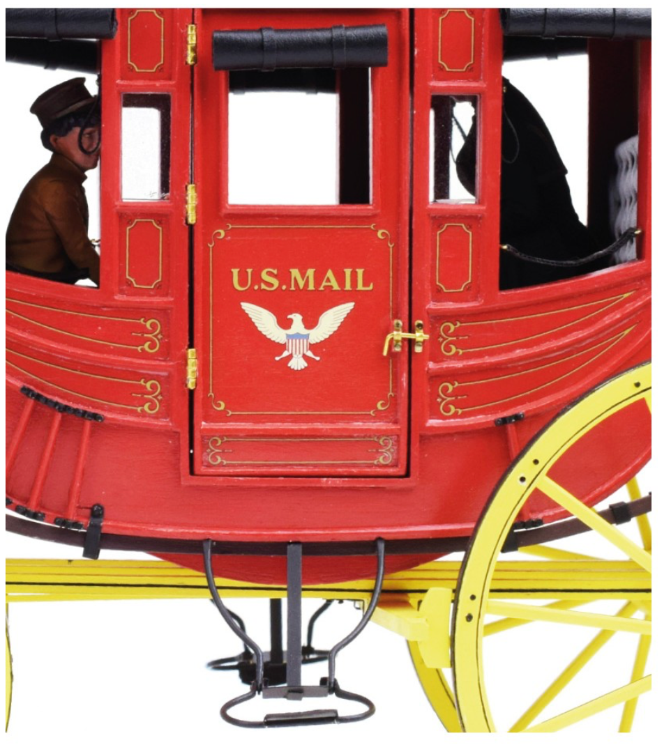 Miniature : Diligence Stagecoach 1848 1:12. Maquette Artesania en Bois et Métal à construire