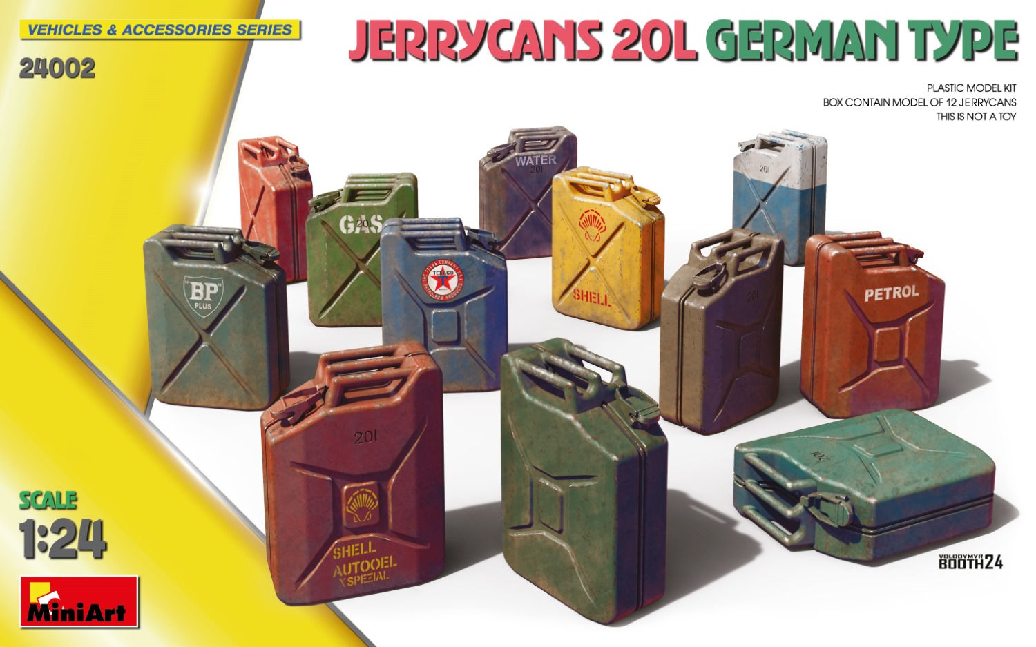 Miniart JERRYCANS 20L GERMAN TYPE MIN 24002