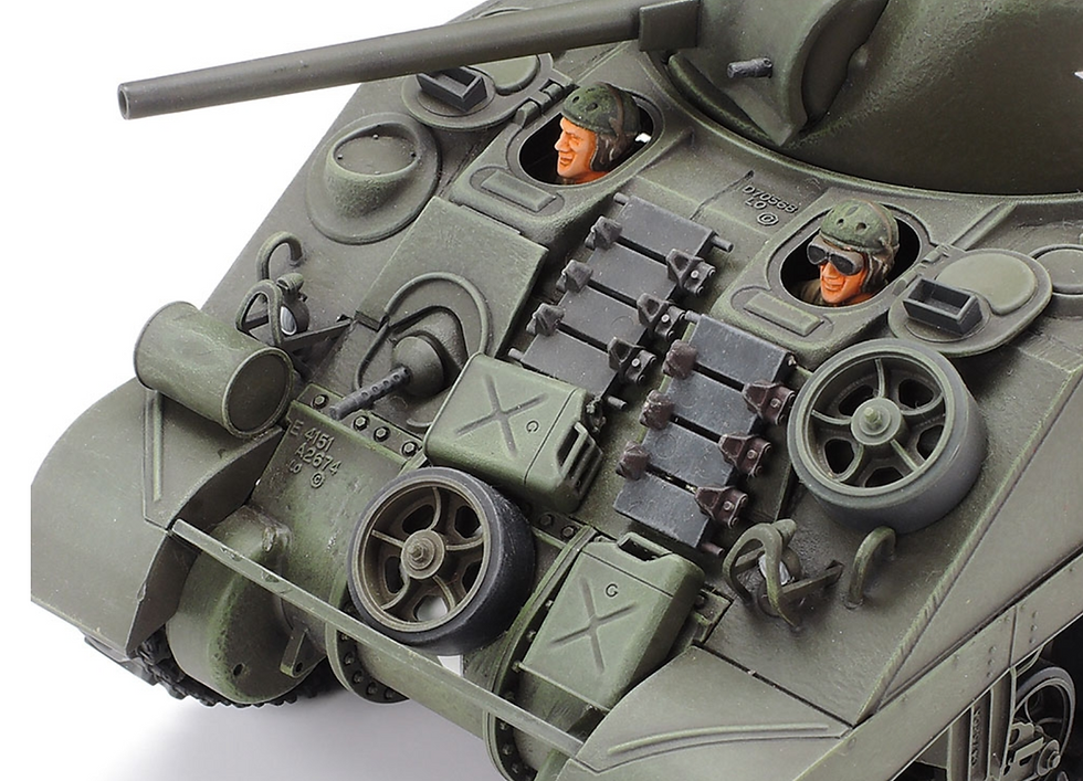 Miniature : Tamiya 1/35 U.S. Medium Tank M4 Sherman TAM 35190 maquette char USA modelisme