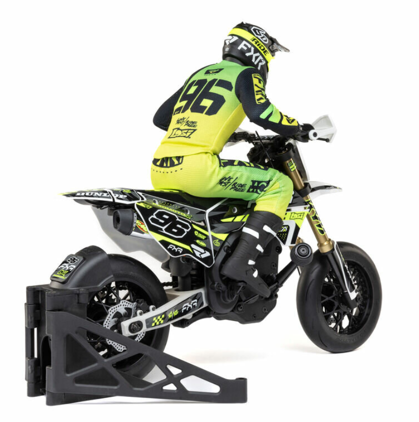 Miniature : Losi LOS-2310 1:4 Promoto-SM FXR Supermoto Moto RTR avec batterie et chargeur